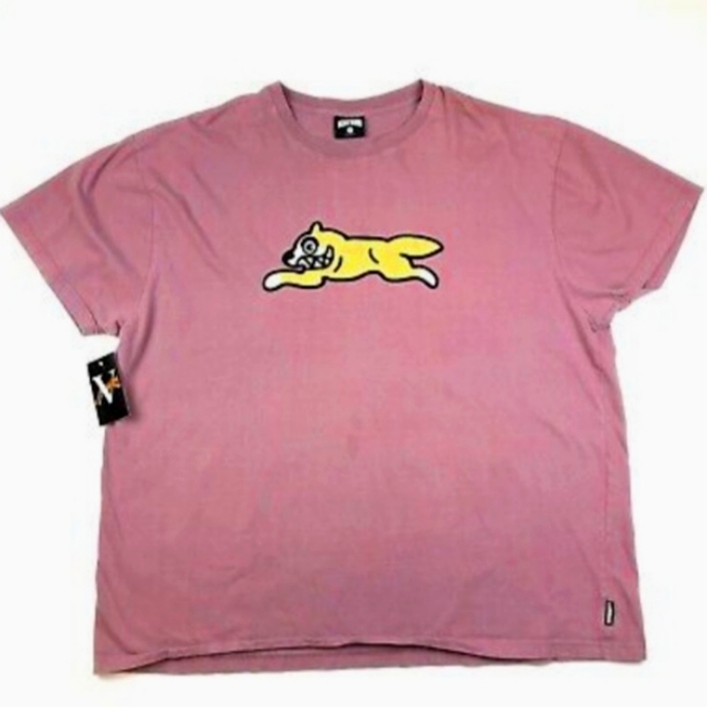 ICECREAM "Running Dog" Patch Yellow Pink Pastel Shirt 2XL